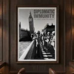 Diplomatic Immunity Alien Art Print in Restaurant