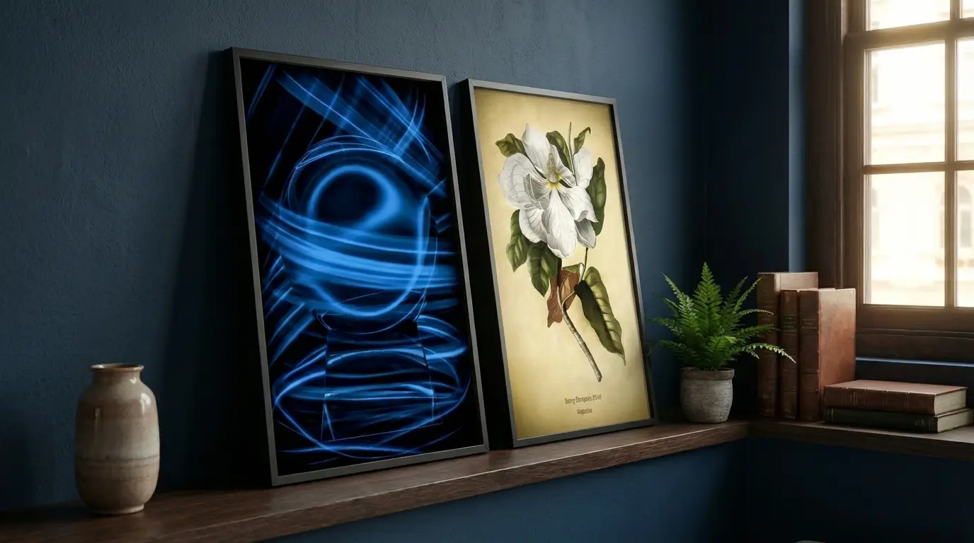 Crystal Ball Water and Magnolia prints