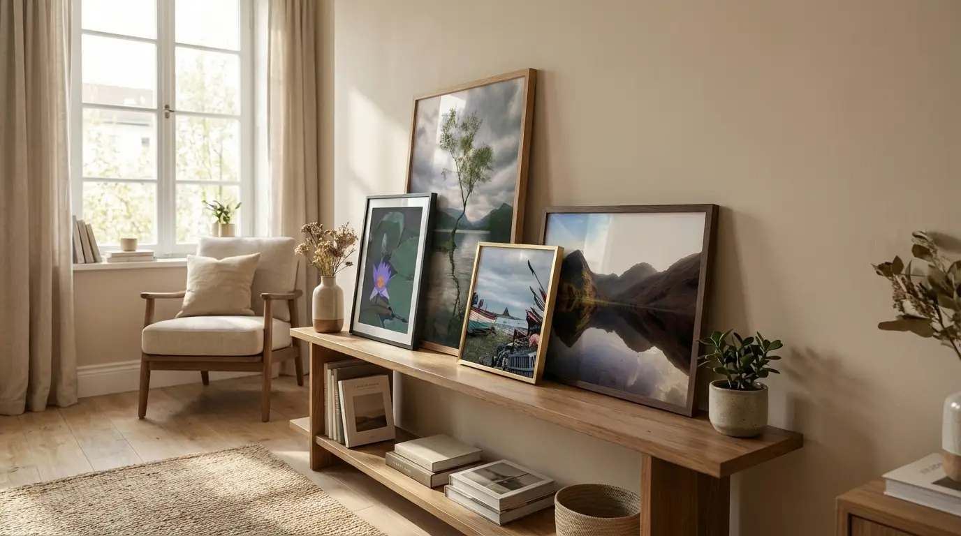 Various prints suitable for Sanctuary Seekers in living room