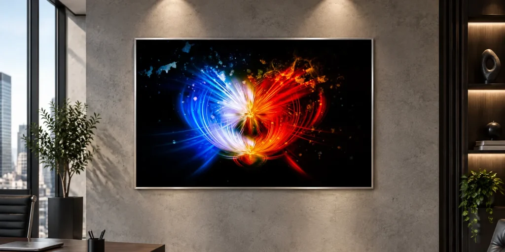 Heaven and Hell printable art print in office