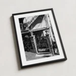 Testa di Moro pair black and white digital download print in a black frame.
